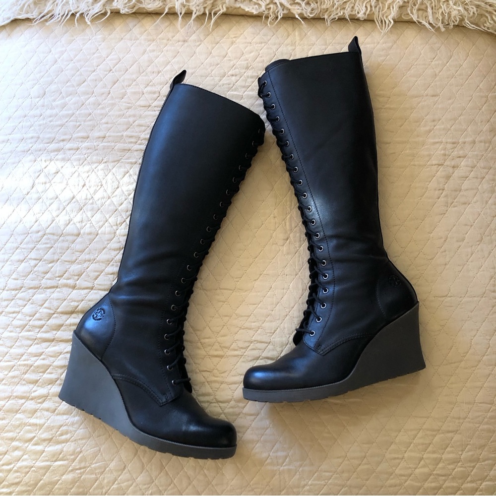 Dr. Martens 20 Eye Leanne Wedge Knee High Boot